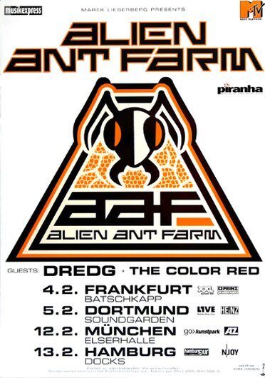 Alien Ant Farm - Anthology, Tour 2003 - Konzertplakat
