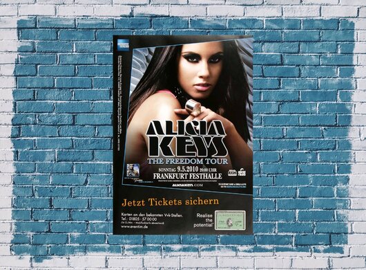 Alicia Keys - The Freedom, Frankfurt 2010 - Konzertplakat