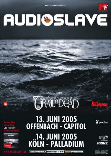 Audioslave - Out Of Exile, Tour 2005 - Konzertplakat