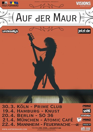 Auf der Maur - Celebrity Skin, Tour 2004 - Konzertplakat