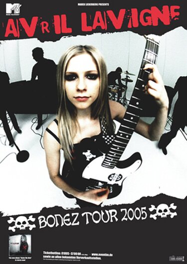 Avril Lavigne - Bonez,  2005 - Konzertplakat