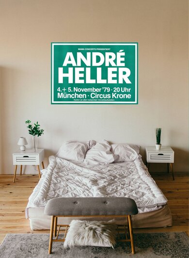 André Heller, Ausgerechnet Heller, München, 1979, Konzertplakat