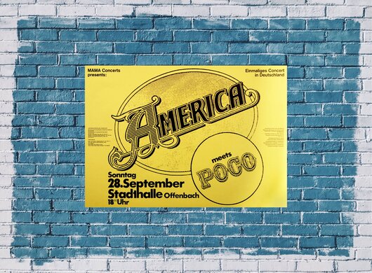 America - Homecoming, Frankfurt  1970 - Konzertplakat
