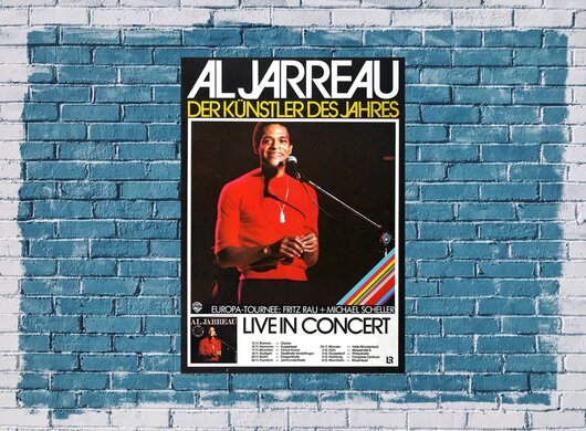 Al Jarreau, The Rainbow, The Artist of the Year, All theTourdates, 1979, Konzertplakat