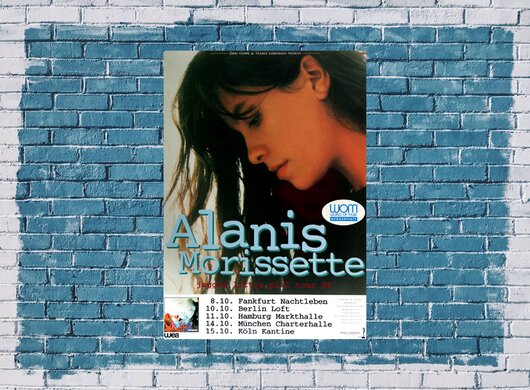 Alanis Morissette - Jagged Little Pill, Tour 1995 - Konzertplakat