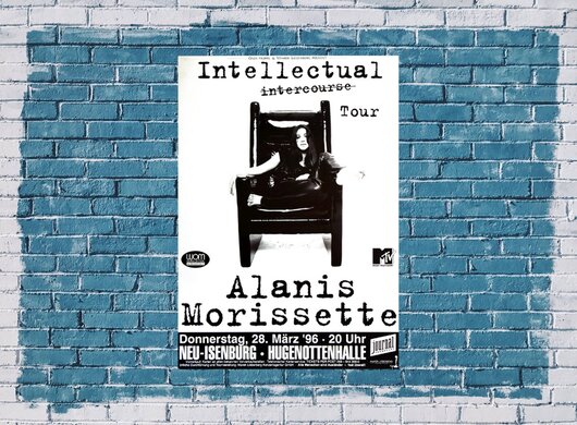 Alanis Morissette - Intellectual, Neu-Isenburg & Frankfurt 1996 - Konzertplakat