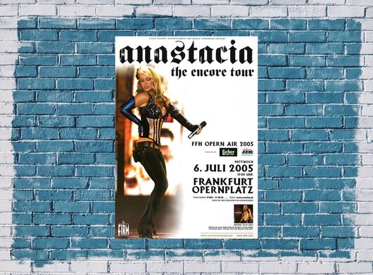 Anastacia - The Encore Tour, Frankfurt 2005 - Konzertplakat