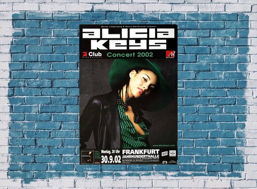 Alicia Keys - Songs In A Minor, Frankfurt  2002 - Konzertplakat