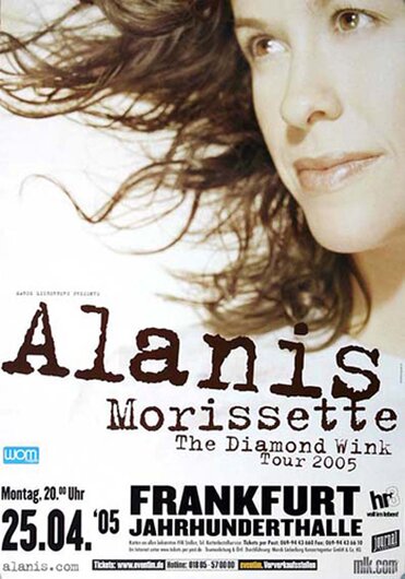 Alanis Morissette - Diamond Wink , Frankfurt  2005 - Konzertplakat