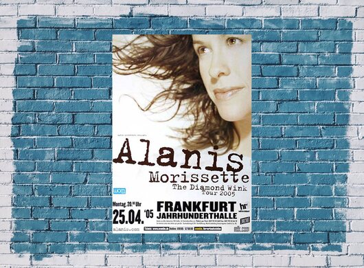Alanis Morissette - Diamond Wink , Frankfurt  2005 - Konzertplakat