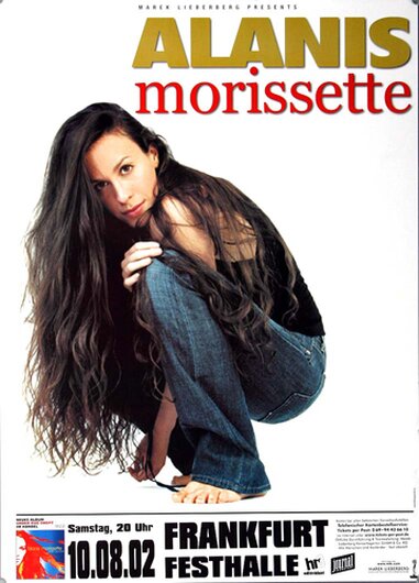 Alanis Morissette - Under Rug Swept, Frankfurt  2002 - Konzertplakat