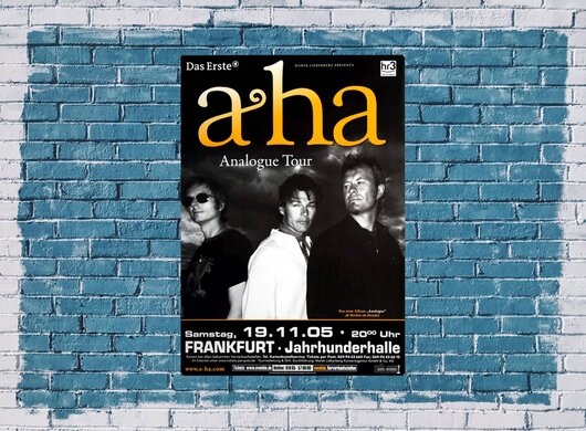 a-ha  - Analogue, Frankfurt 2005 - Konzertplakat