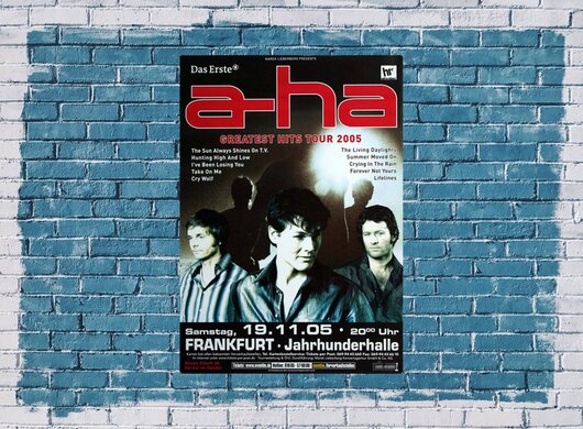 a-ha  - Greatest Hits, Frankfurt  2005 - Konzertplakat