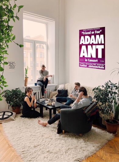Adam Ant - Friend Or Foe, Frankfurt  1982 - Konzertplakat
