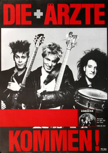 Die Ärzte -  Kommen,  1985 - Konzertplakat