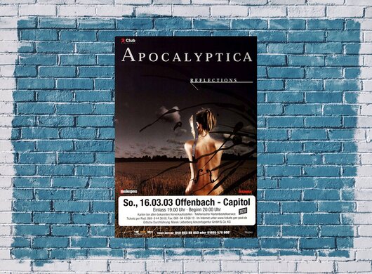Apocalyptica - Reflections, Frankfurt  2003 - Konzertplakat