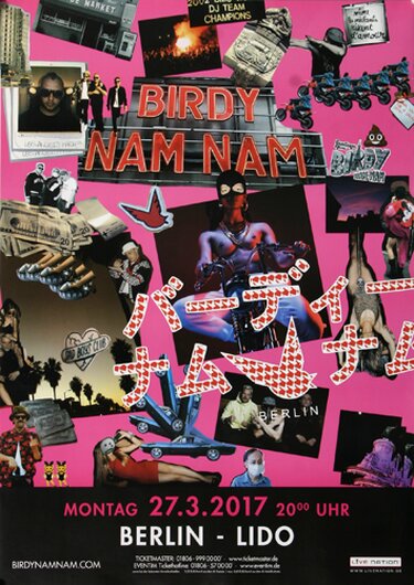 Birdy Nam Nam - Birdy Nam Nam, Berlin 2017 - Konzertplakat