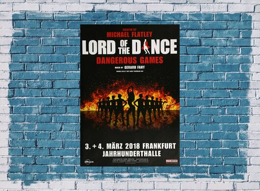 Lord Of The Dance - Dangerous Games , Frankfurt 2018 - Konzertplakat