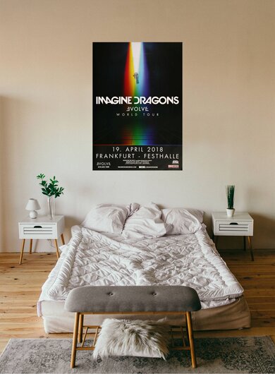 Imagine Dragons - Evolve World , Frankfurt 2018 - Konzertplakat