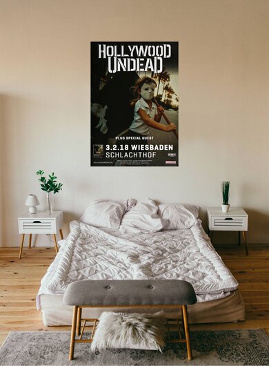 Hollywood Undead - Five, Wiesbaden 2018 - Konzertplakat