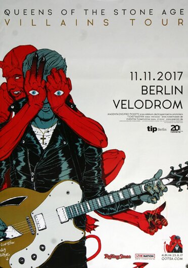 Queens of the Stone Age - Villains , Berlin 2017 - Konzertplakat