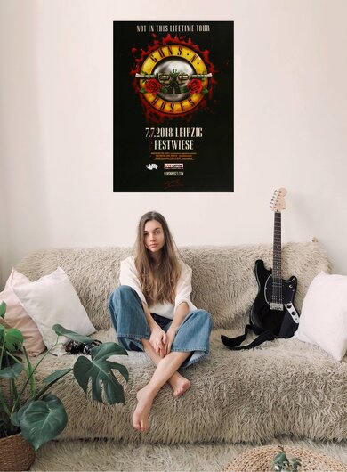 Guns N Roses - Live in Concert, Leipzig 2018 - Konzertplakat