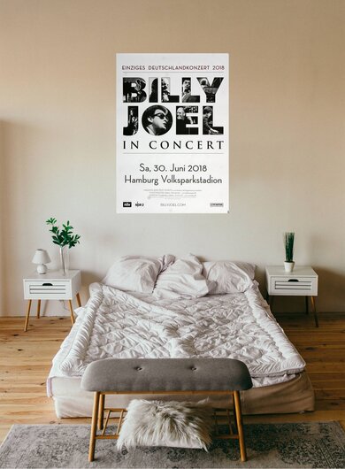 Billy Joel - Live in Concert, Hamburg 2018 - Konzertplakat