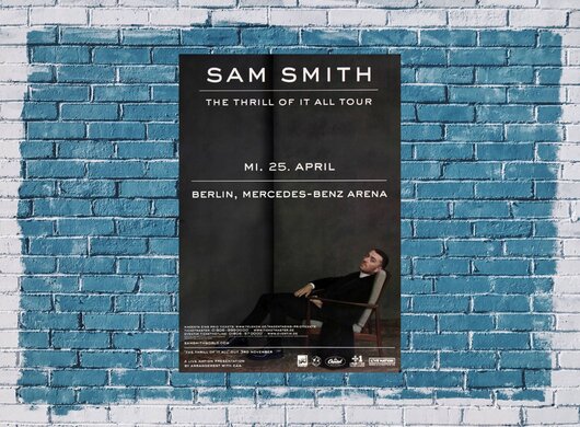 Sam Smith - The Thrill , Berlin 2018 - Konzertplakat