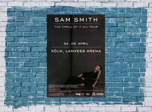Sam Smith - The Thrill , Köln 2018 - Konzertplakat