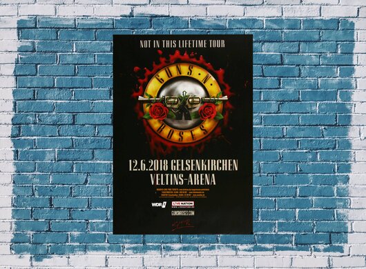 Guns N Roses - Live in Concert, Gelsenkirchen 2018 - Konzertplakat