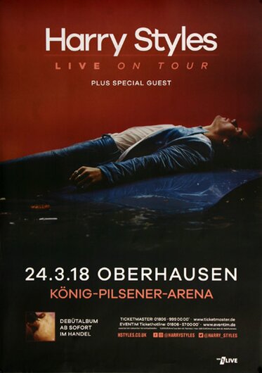 Harry Styles - Live In, Oberhausen 2018 - Konzertplakat