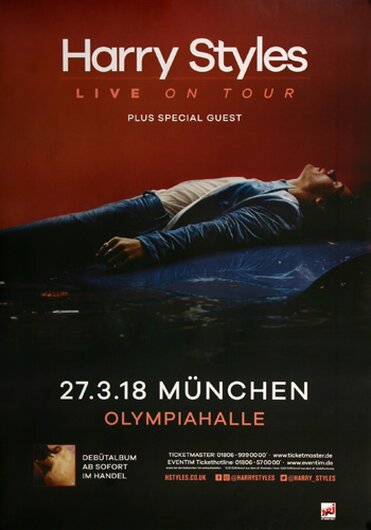 Harry Styles - Live In, München 2018 - Konzertplakat