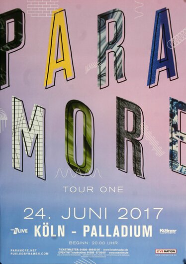 Papa More - Tour One , Köln 2017 - Konzertplakat