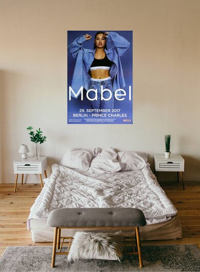 Mabel - Bedroom, Berlin 2017 - Konzertplakat