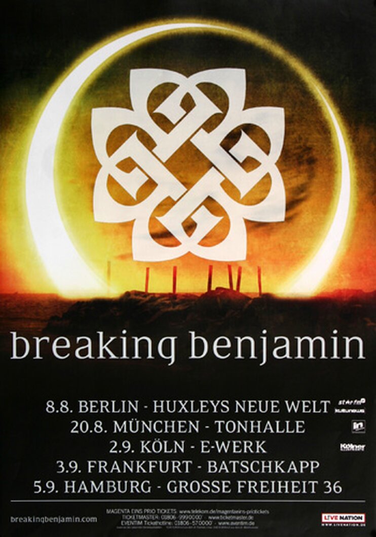 breaking benjamin tour 2017