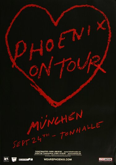 Phoenix - Live In München, München 2017 - Konzertplakat