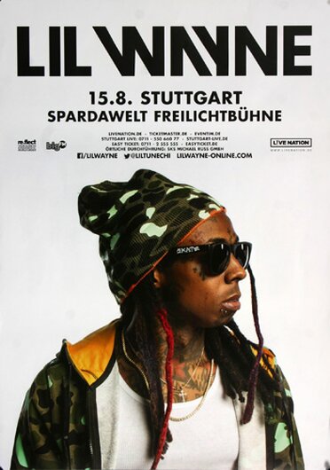 Lil Wayne - Dedication 5 , Stuttgart 2017 - Konzertplakat