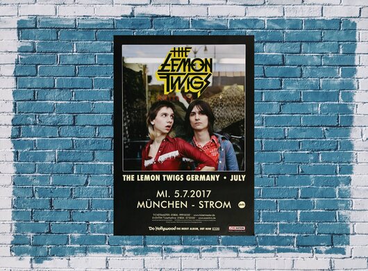 The Lemon Twigs - Germany, München 2017 - Konzertplakat