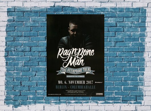 Rag´n Bone Man - The Overproof , Berlin 2017 - Konzertplakat
