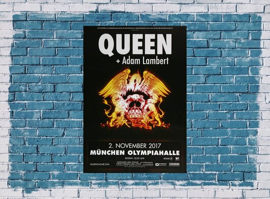 Queen - In Concert , München 2017 - Konzertplakat