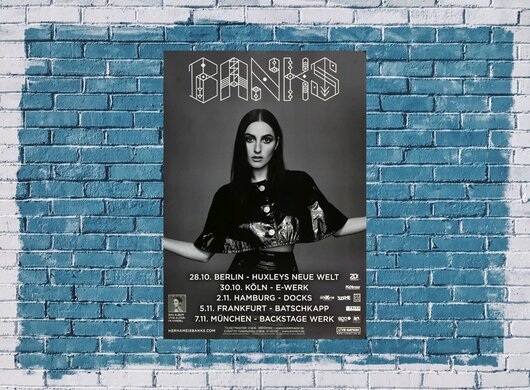 Banks - The Altar, Tour 2017 - Konzertplakat