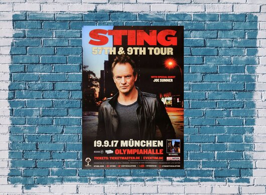 Sting - 57th & 9th , München 2017 - Konzertplakat