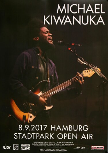 Michael Kiwanuka - Love & Hate, Hamburg 2017 - Konzertplakat