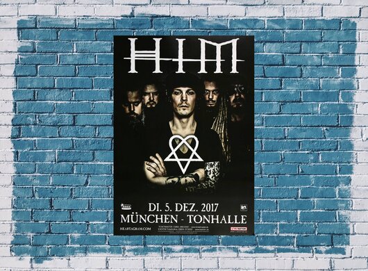 HIM - Tear On Tape , München 2017 - Konzertplakat