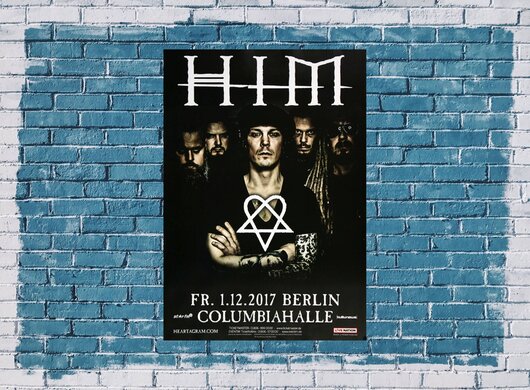HIM - Tear On Tape , Berlin 2017 - Konzertplakat