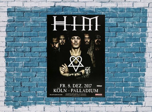 HIM - Tear On Tape , Köln 2017 - Konzertplakat