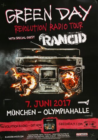 Green Day - Revolution Radio , Mnchen 2017 - Konzertplakat