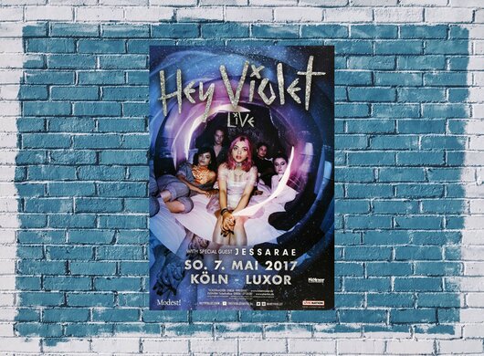 Hey Violet, Live, Köln, 2017, Konzertplakat,