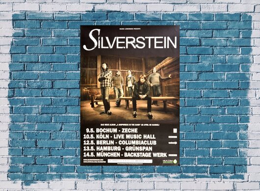 Silverstein - Shipwreck In The Sand, Tour 2009 - Konzertplakat
